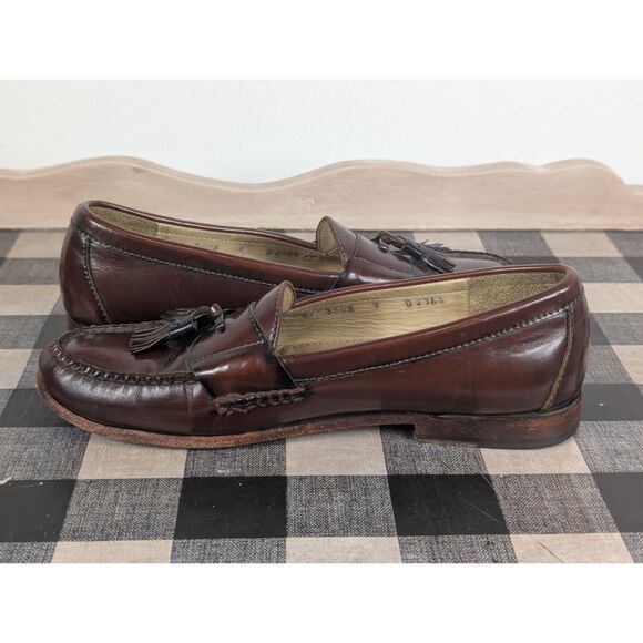 Cole Haan City Pinch Tassel Loafers Burgundy Men's Size 9 D - Picture 7 of 13